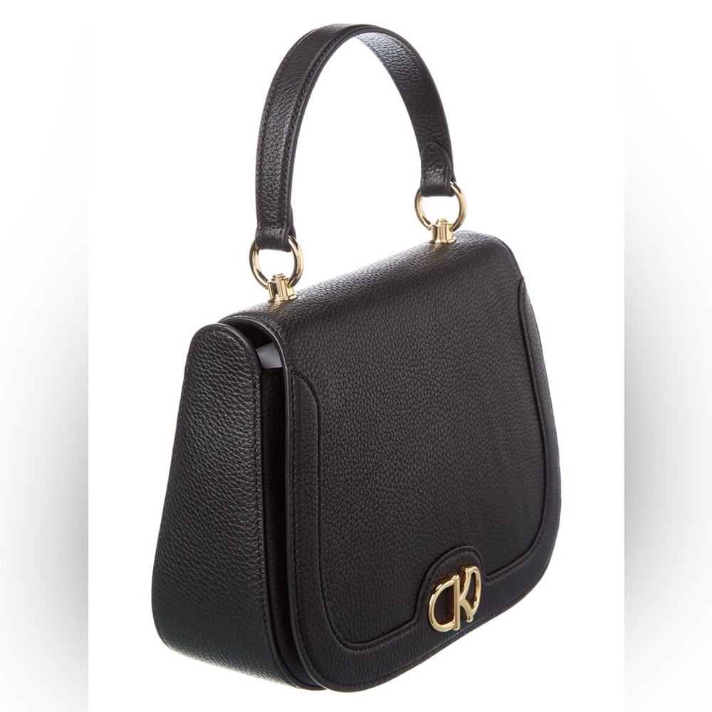 Traded - Kate Spade New York Kyla Black Pebbled Leather Saddle Bag Crossbody NWT - Picture 4 of 7